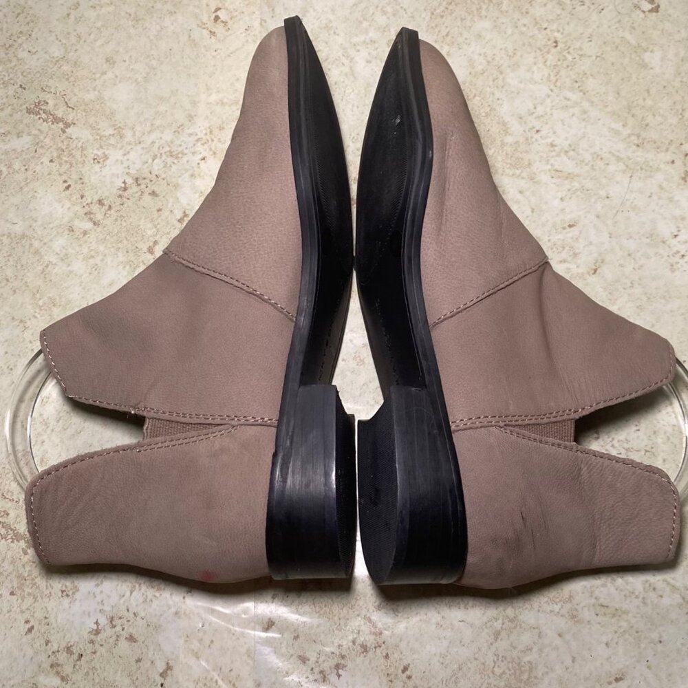 Lucky Brand‎ Womens Taupe Leather Upper Ankle Booties Size 6M - Picture 6 of 9